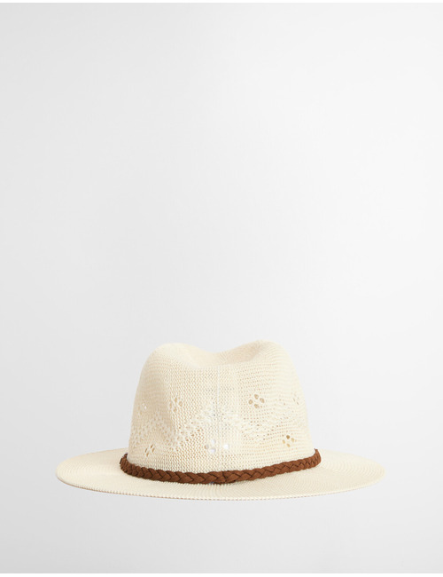 Flowerdale trilby summer hat in cream