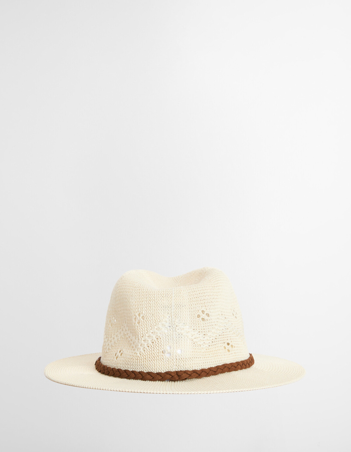 Flowerdale trilby summer hat in cream
