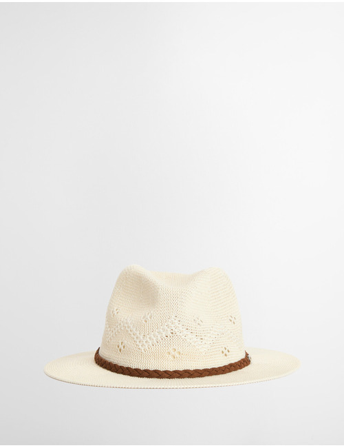 Flowerdale trilby summer hat in cream
