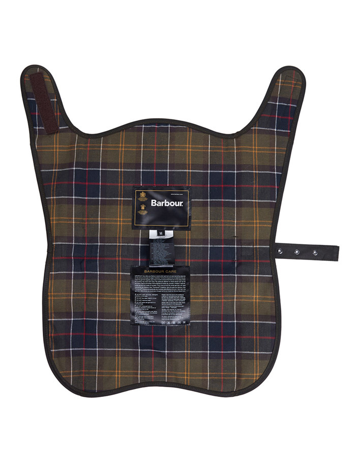 Wax dog coat in olive