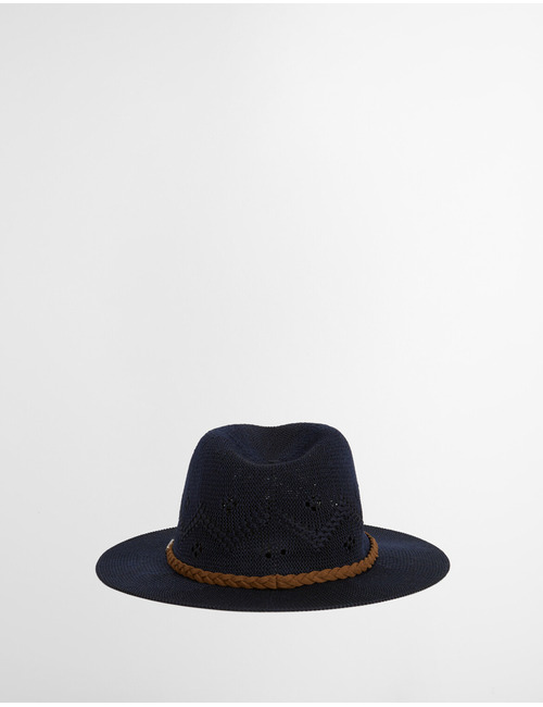 Flowerdale trilby summer hat in navy