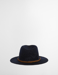 Flowerdale trilby summer hat in navy