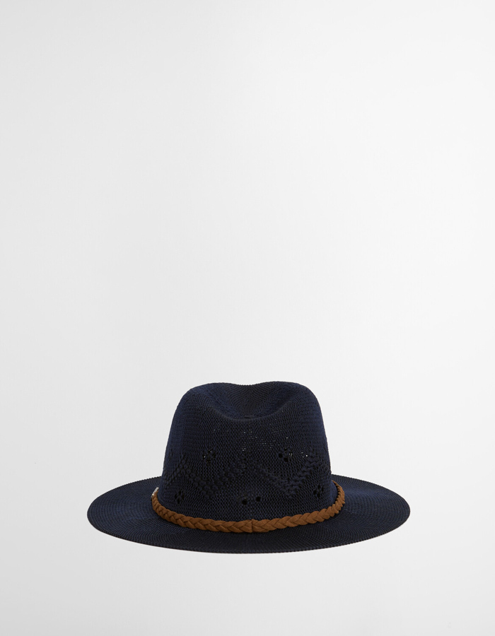 Flowerdale trilby summer hat in navy