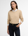 Clover knitted jumper in safari