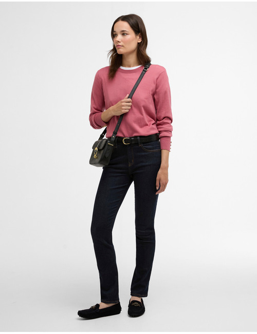 Clover knitted jumper in wildberry