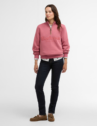 Cynthia half zip sweatshirt in wildberry