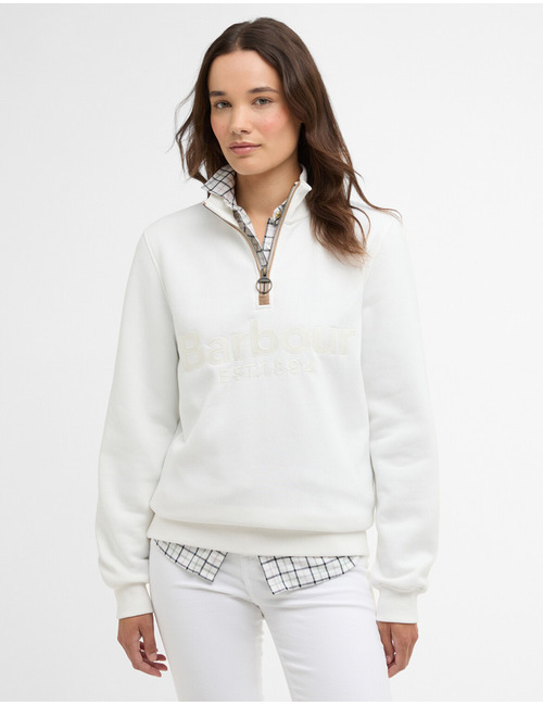 Cynthia half zip sweatshirt in cloud