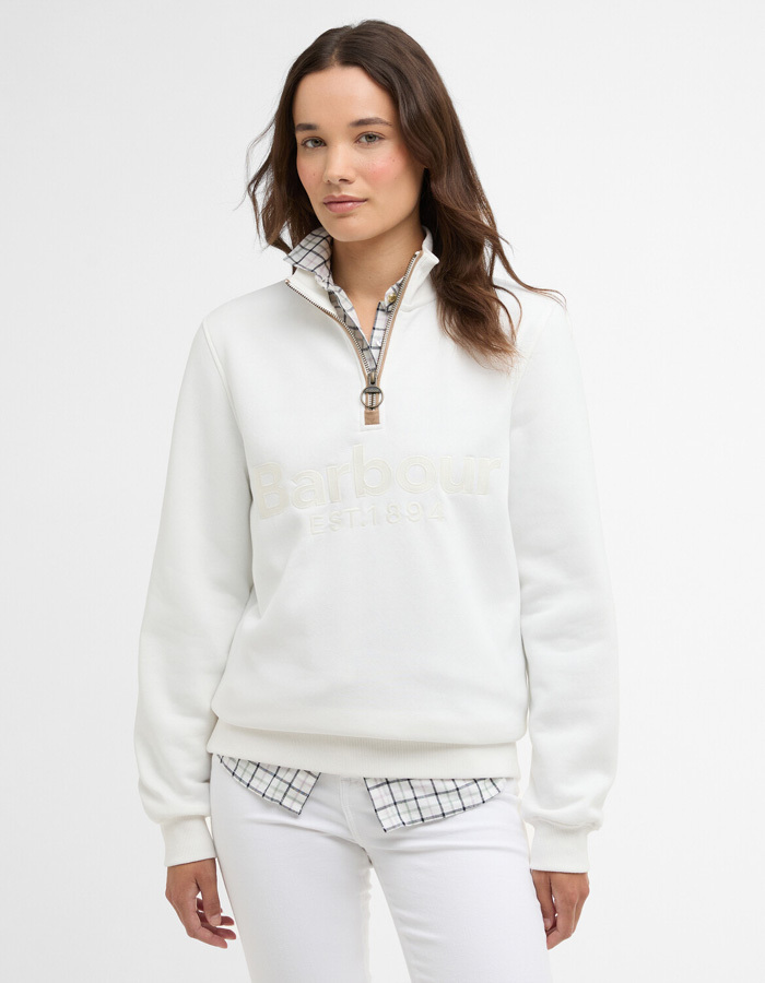Cynthia half zip sweatshirt in cloud