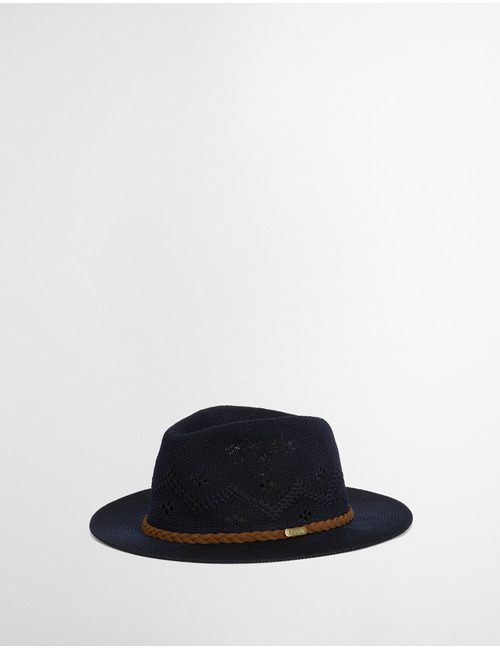 Flowerdale trilby summer hat in navy
