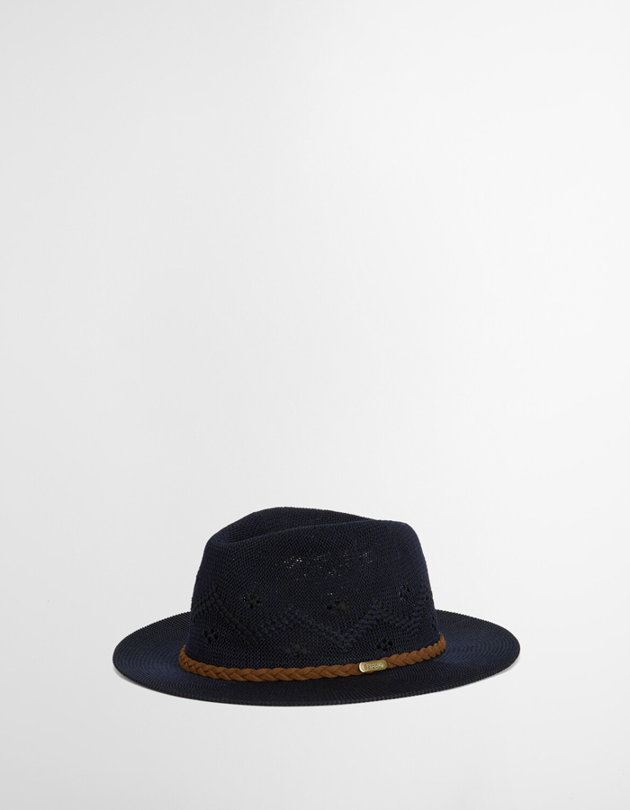Flowerdale trilby summer hat in navy