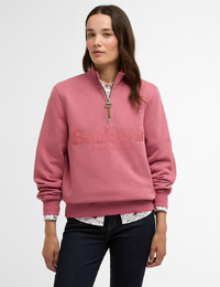 Cynthia half zip sweatshirt in wildberry