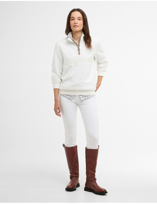 Cynthia half zip sweatshirt in cloud