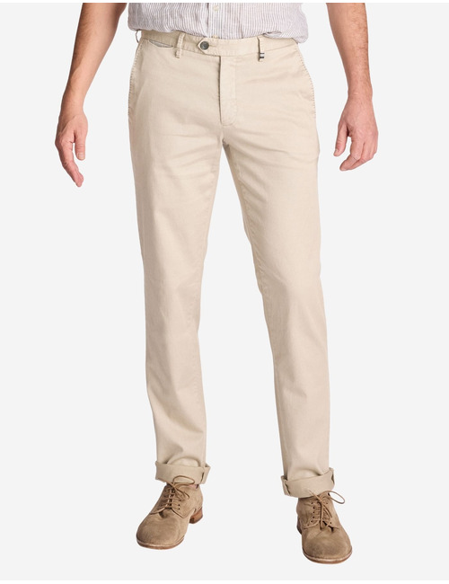 Zilton regular fit broek taupe