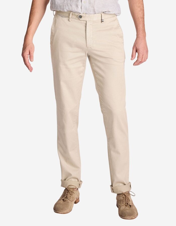 Zilton regular fit broek taupe