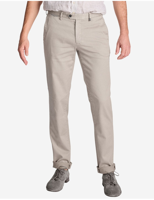 Zilton regular fit broek grijs