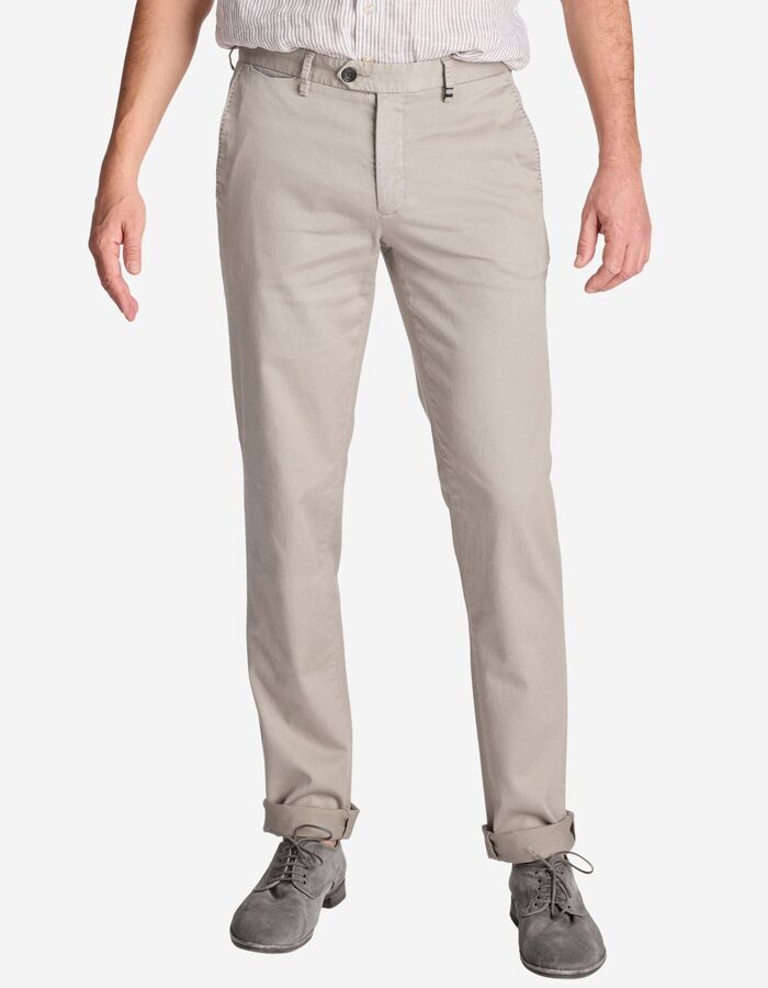 Zilton regular fit broek grijs