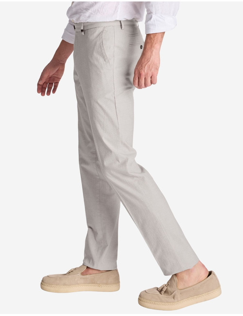 Zilton regular fit broek ecru