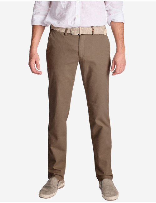 Zilton regular fit broek bruin