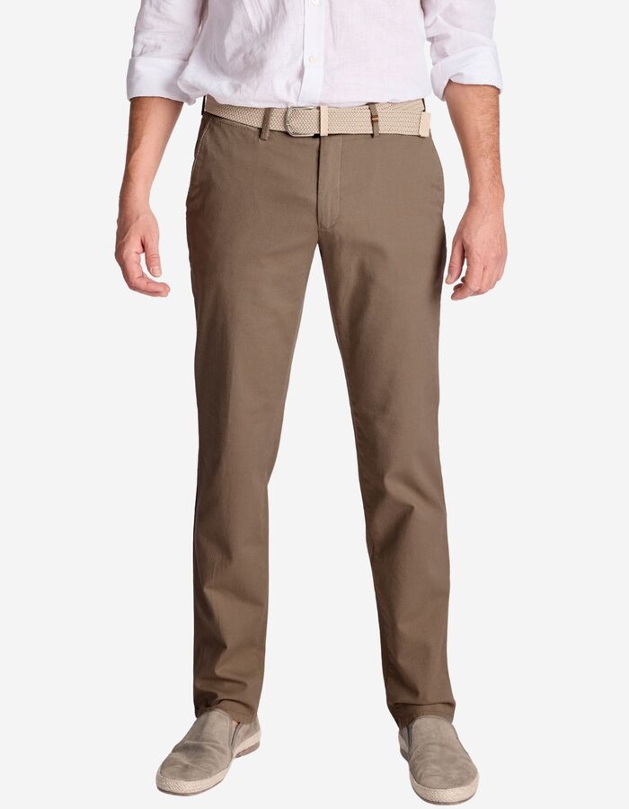 Zilton regular fit broek bruin