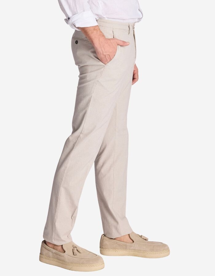 Zilton regular fit broek beige