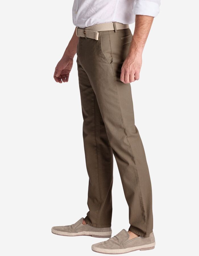 Zilton regular fit broek bruin