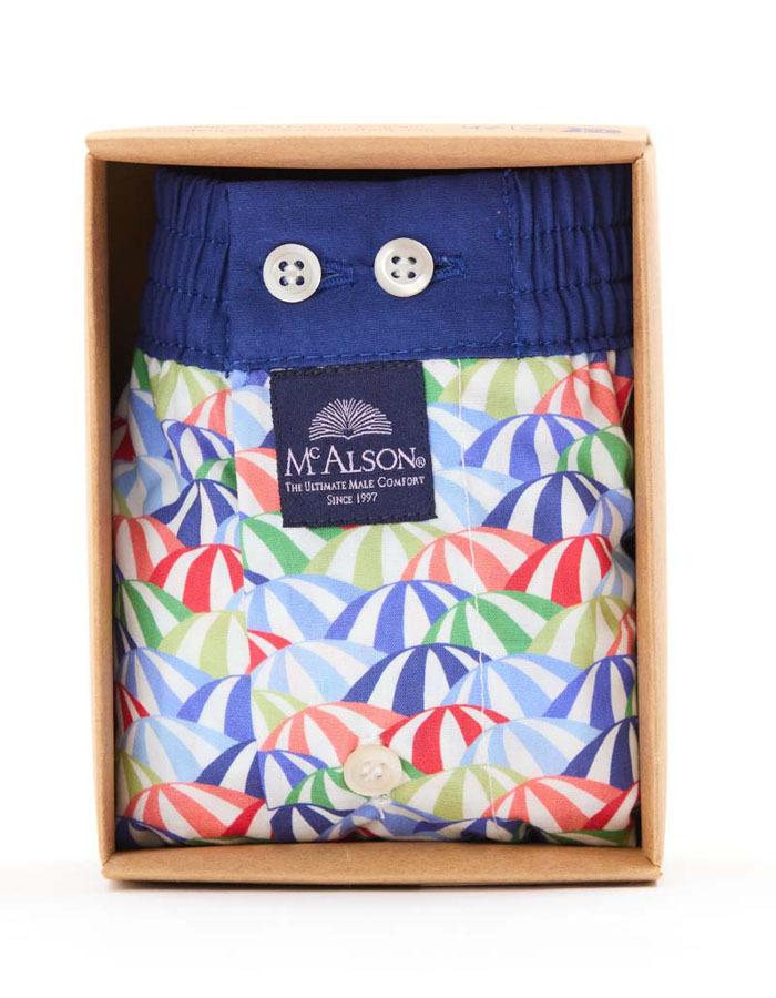 Men boxershort Beach umbrellas multicolor