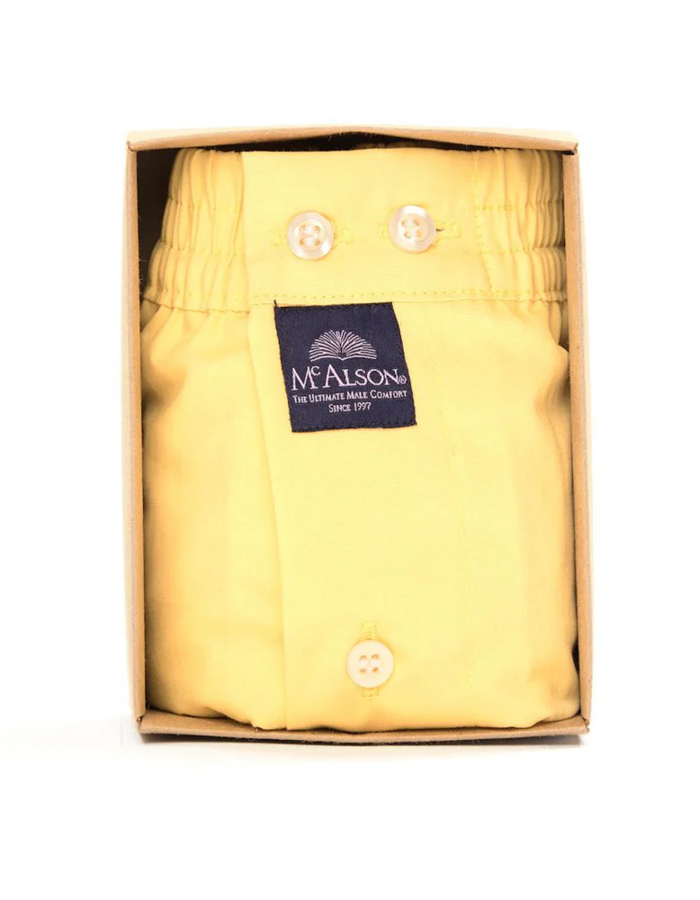 Men boxershort Classic yellow