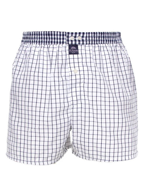 Men boxershort Checkered white