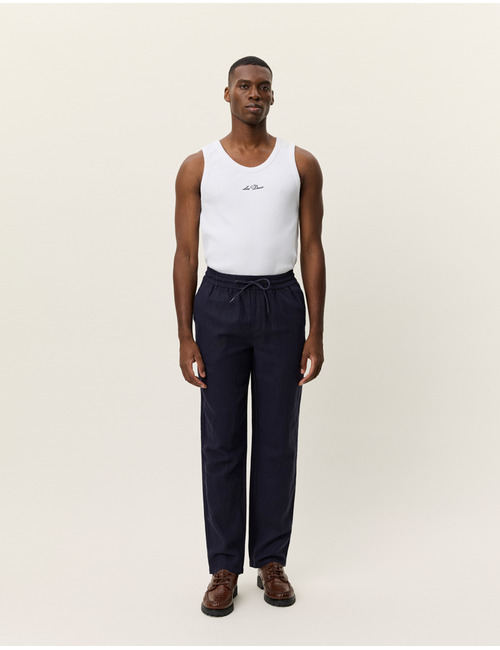 Patrick linen pants in dark navy