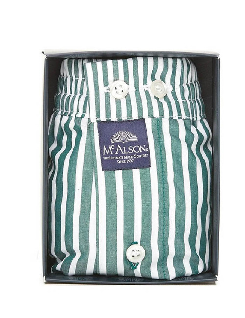 Men boxershort Striped green