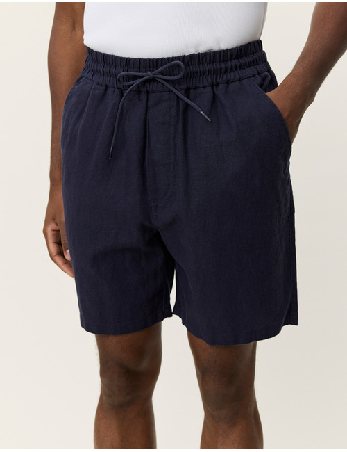 Otto linen shorts in dark navy
