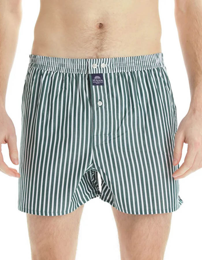 Men boxershort Striped green
