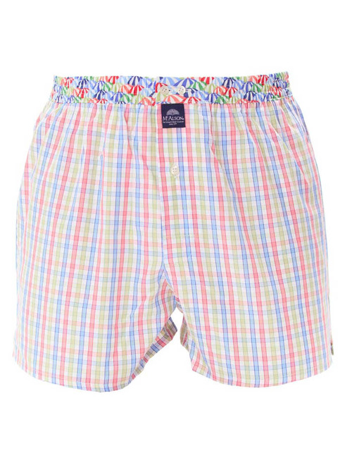 Men boxershort Pastel check multicolor