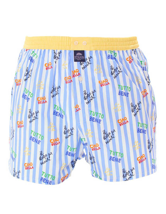 Men boxershort Tutto Bene blue stripe