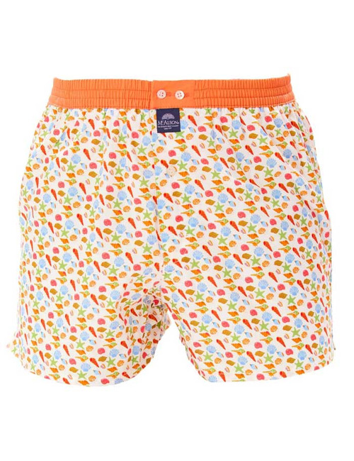 Men boxershort Sea icons white