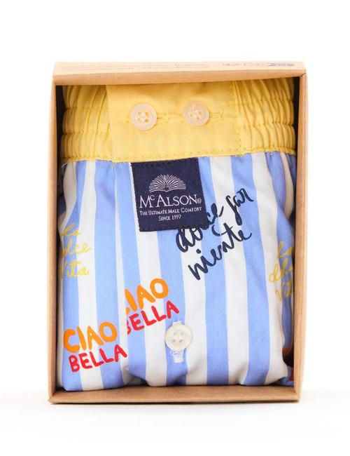 Men boxershort Tutto Bene blue stripe