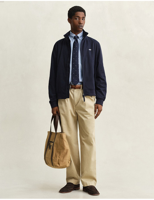 Lichtgewicht jack met waterafstotende afwerking en regular fit in evening blue