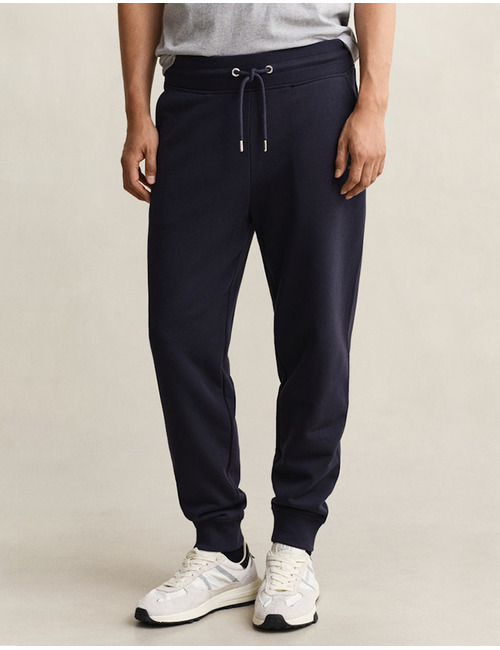 Regular fit joggingbroek met elastische taille in evening blue