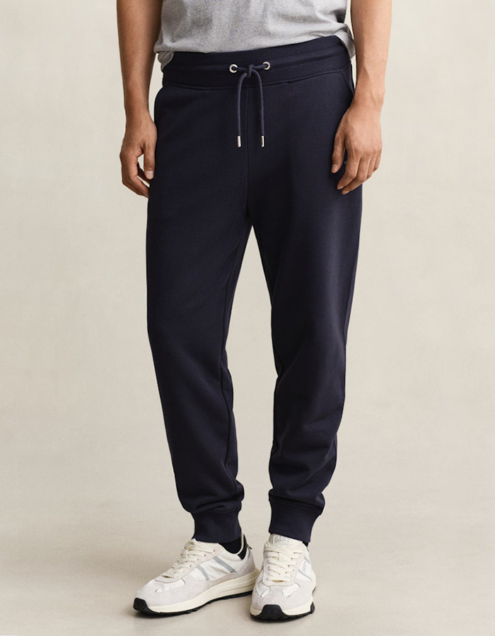 Regular fit joggingbroek met elastische taille in evening blue