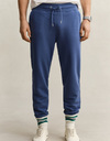 Regular fit joggingbroek met elastische taille in vintage blue