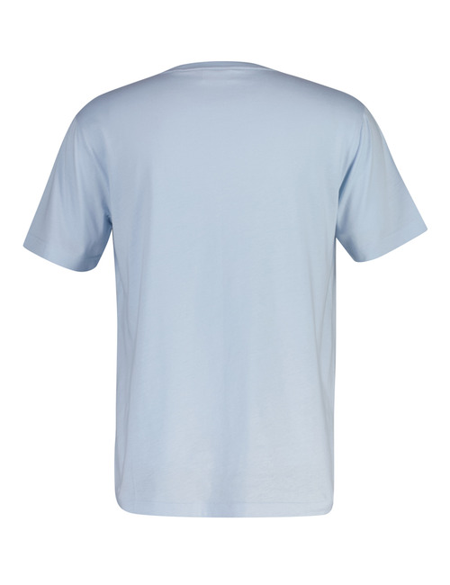 Regular fit T-shirt met archive schildprint in fresh blue