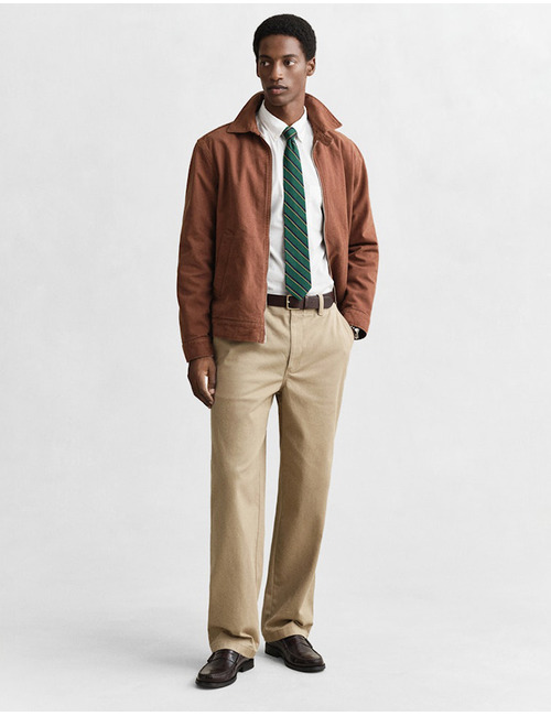 Regular fit poplin hemd met button-down kraag in white