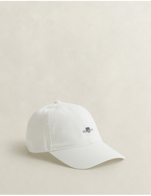 Shield cotton twill cap in eggshell