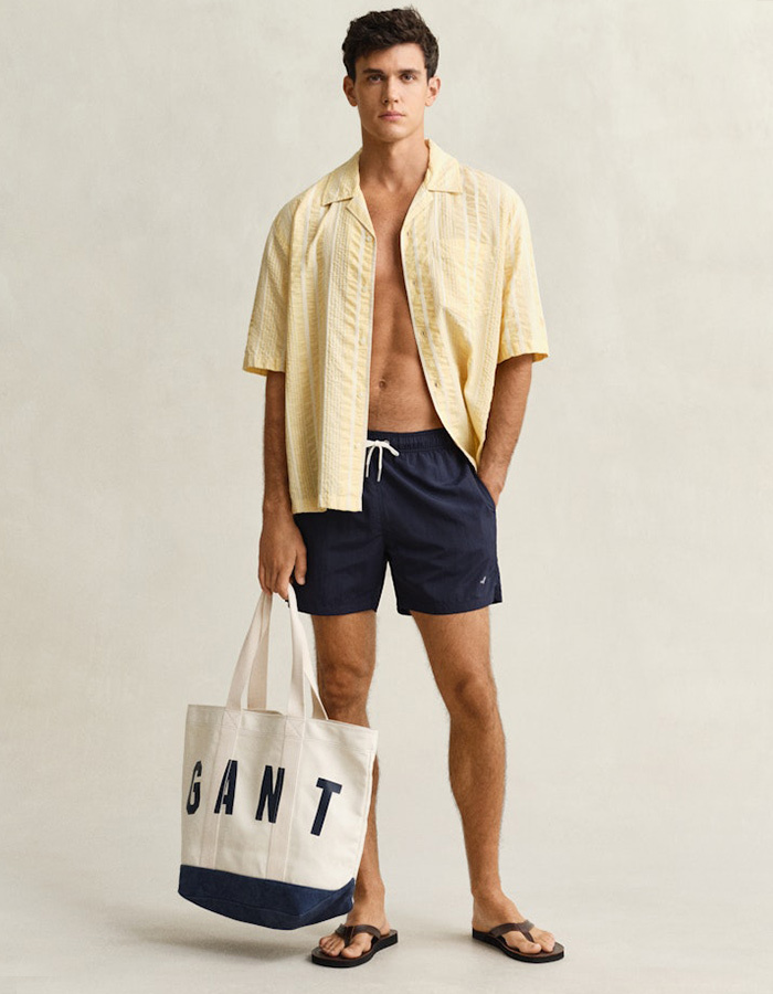Zwemshort met regular fit in marine