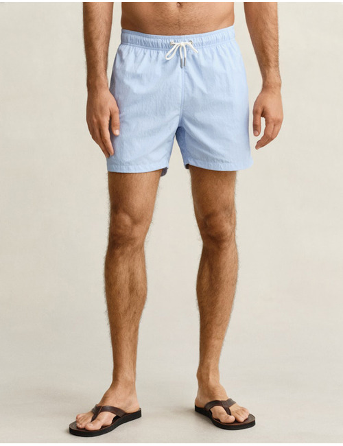 Zwemshort met regular fit in sky blue