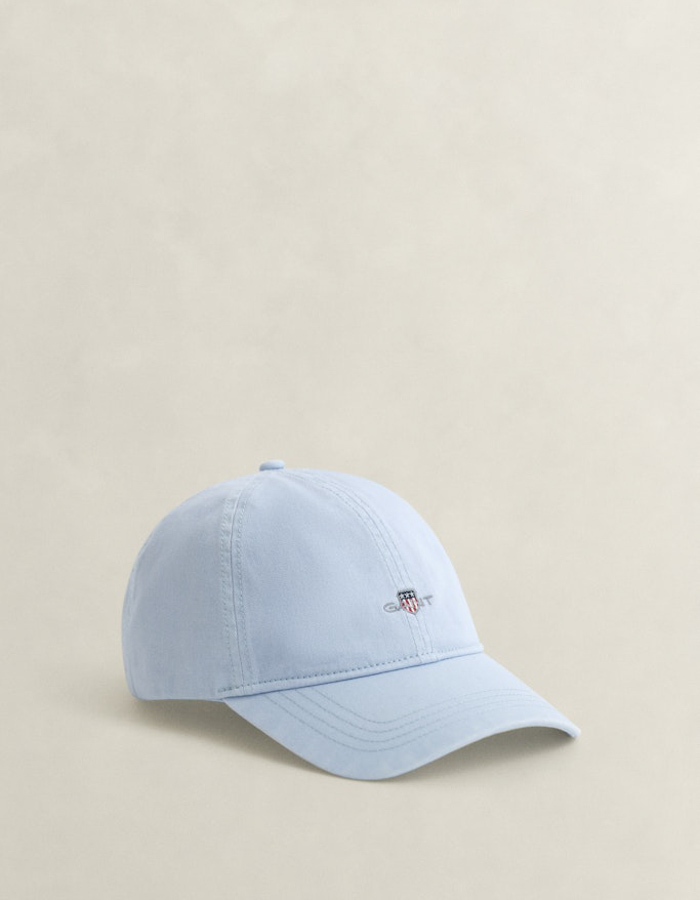 Shield sunfaded cap in muted blue