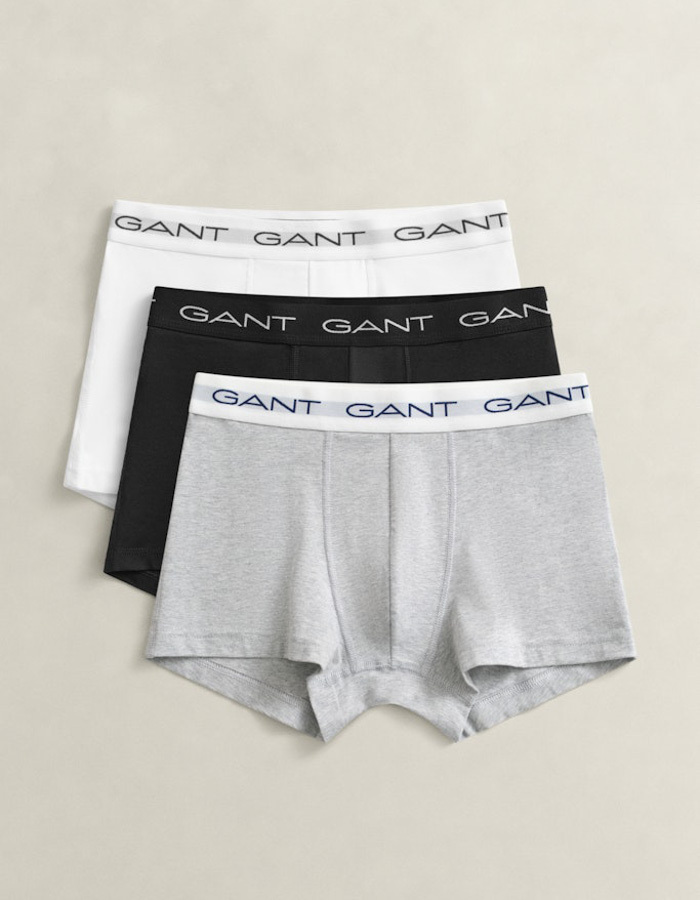 Boxershorts 3 pack in light grey melange