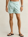 Zwemshort met regular fit in washed turquoise