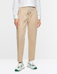 Paperbag broek FAQUS met hoge taille