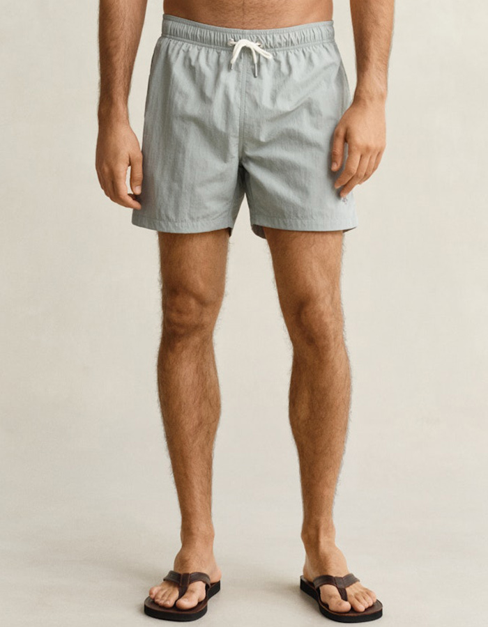 Zwemshort met regular fit in ceramic grey